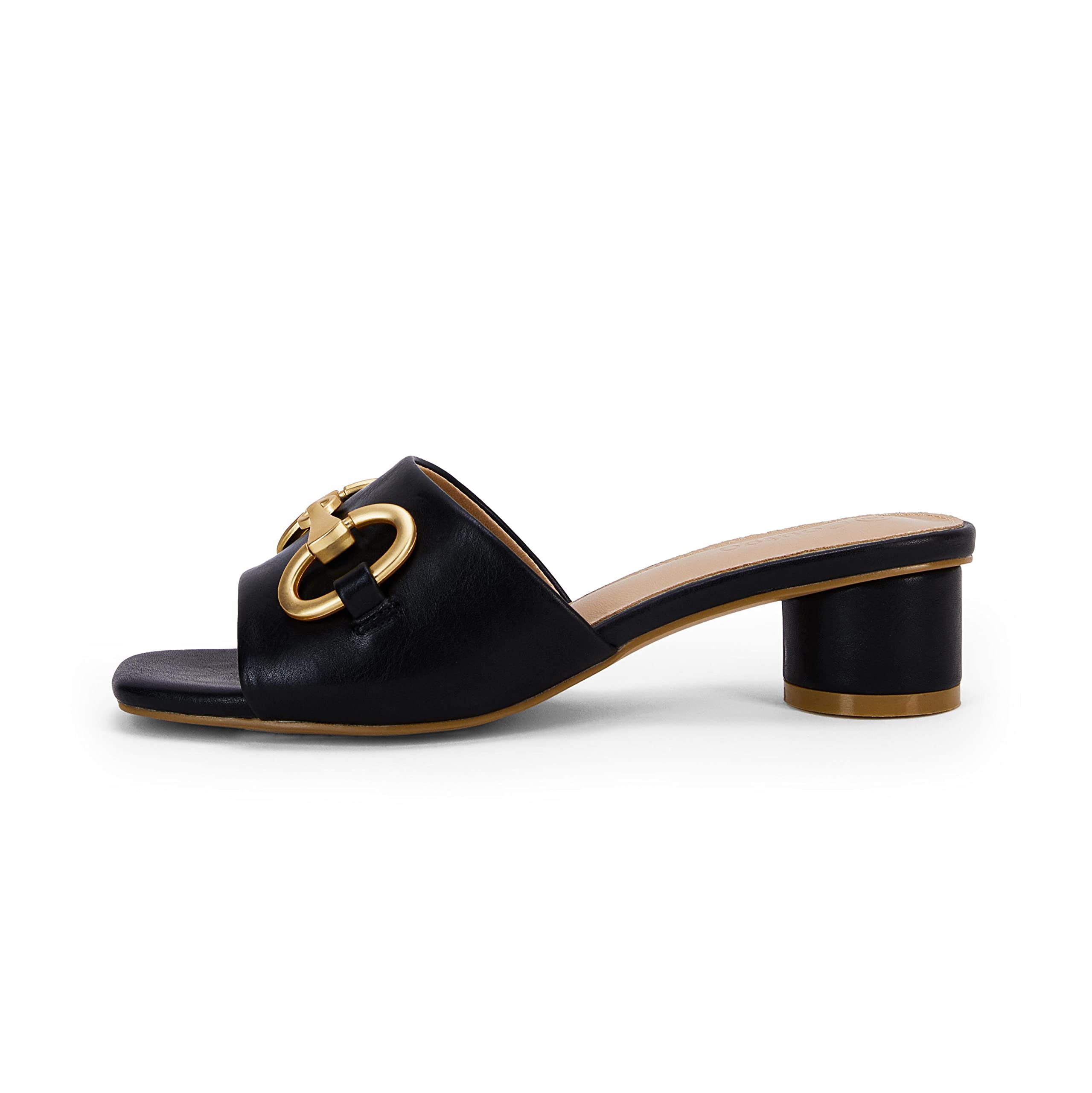 Coutgo Women's Black Slide Sandals