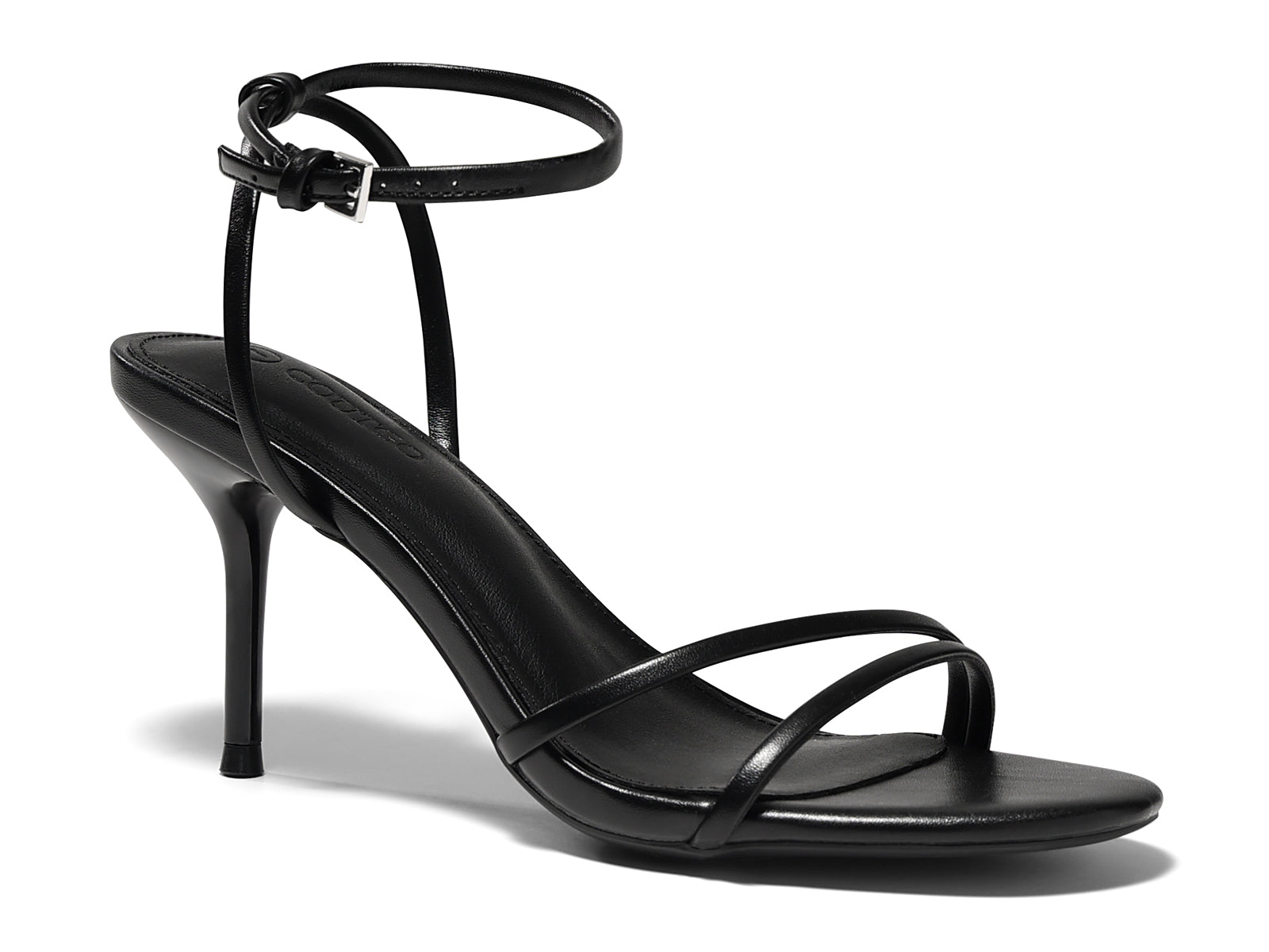 Coutgo Womens Black Strappy High Heels
