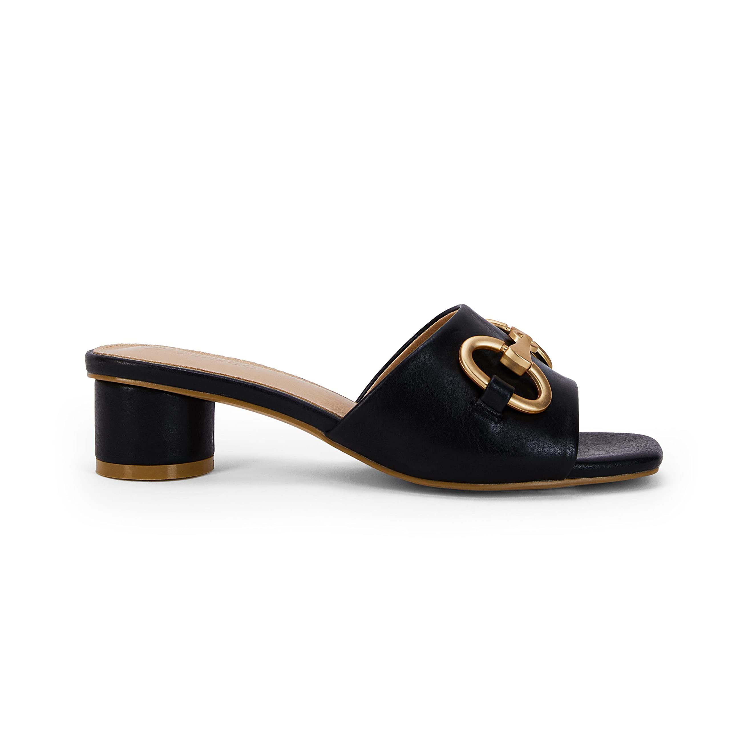 Coutgo Women's Black Slide Sandals