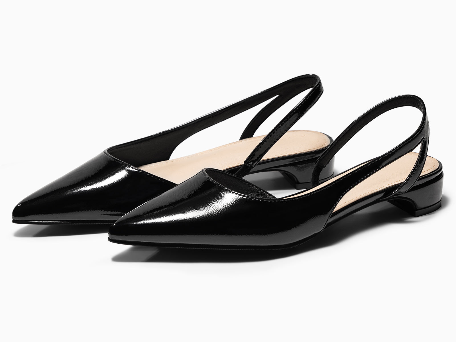 Coutgo Women  D'Orsay Black Heels Chunky Pumps