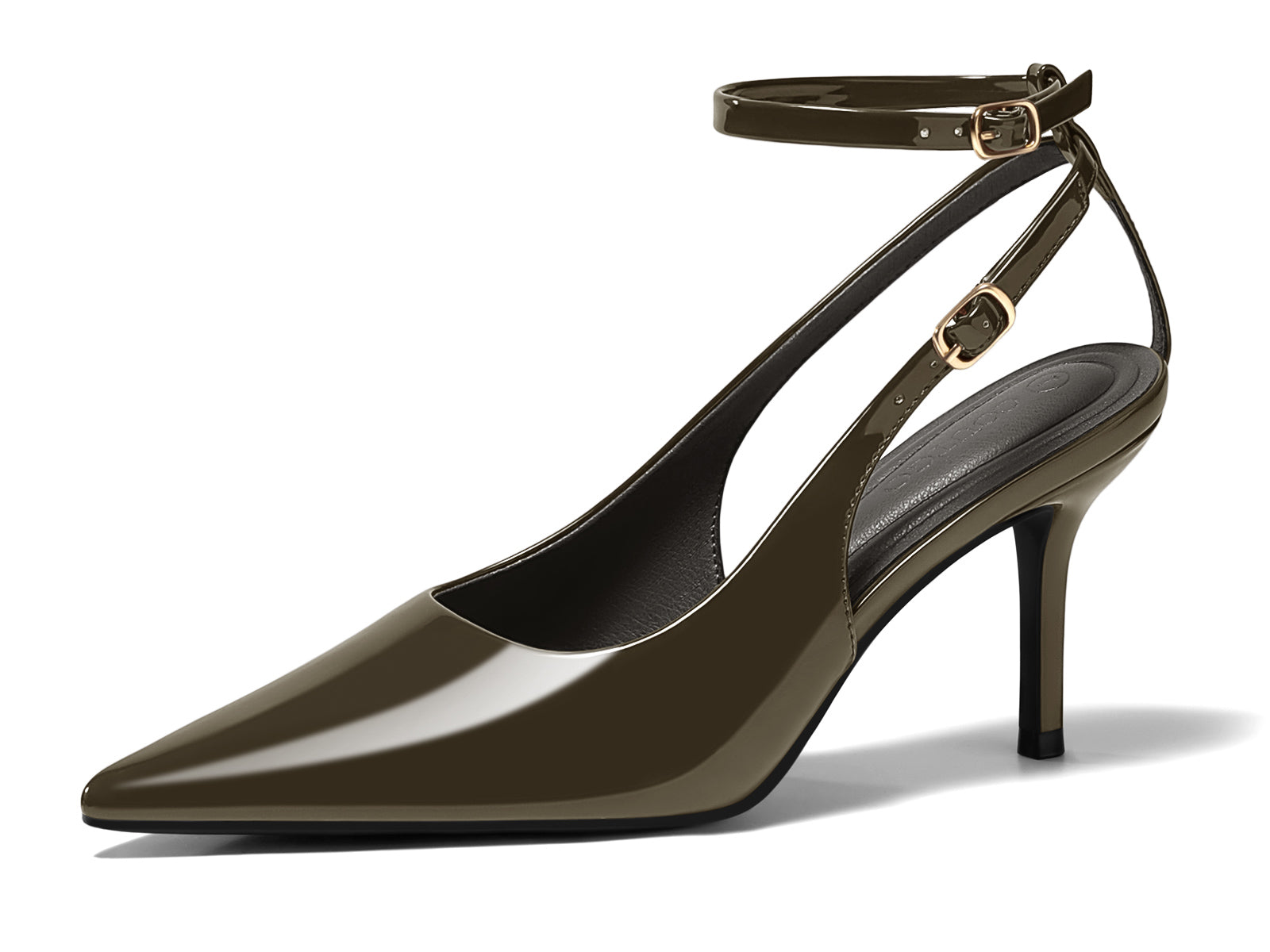 Coutgo Womens Army Green High Heels