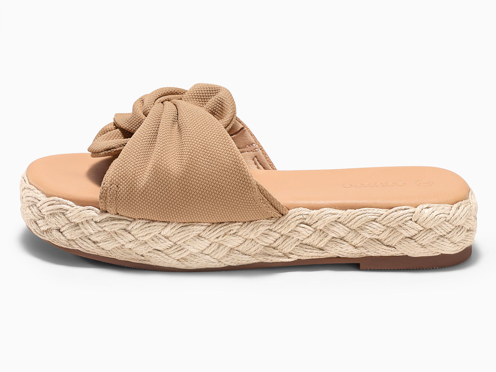 Coutgo Womens Khaki Platform Wedge Sandals