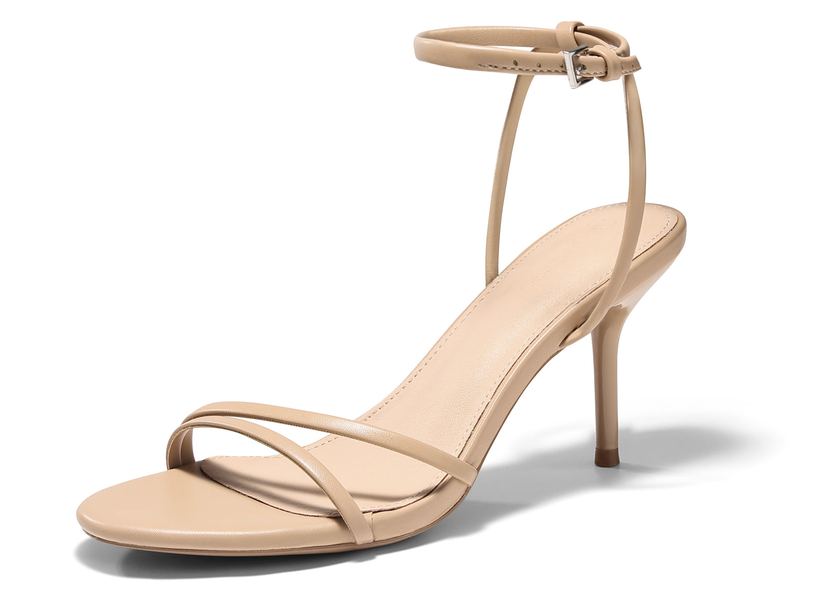 Coutgo Womens Khaki Strappy High Heels