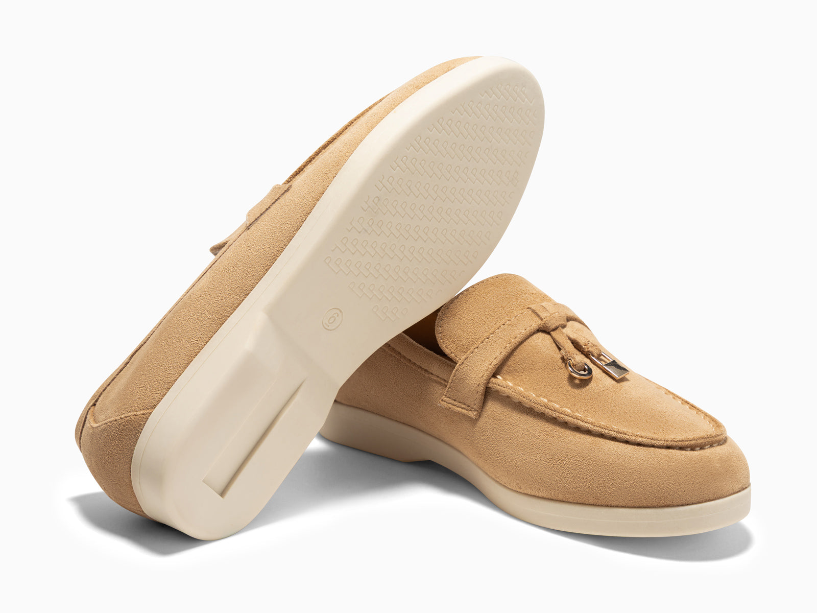 Coutgo Women Khaki Slip On Moccasin Loafers