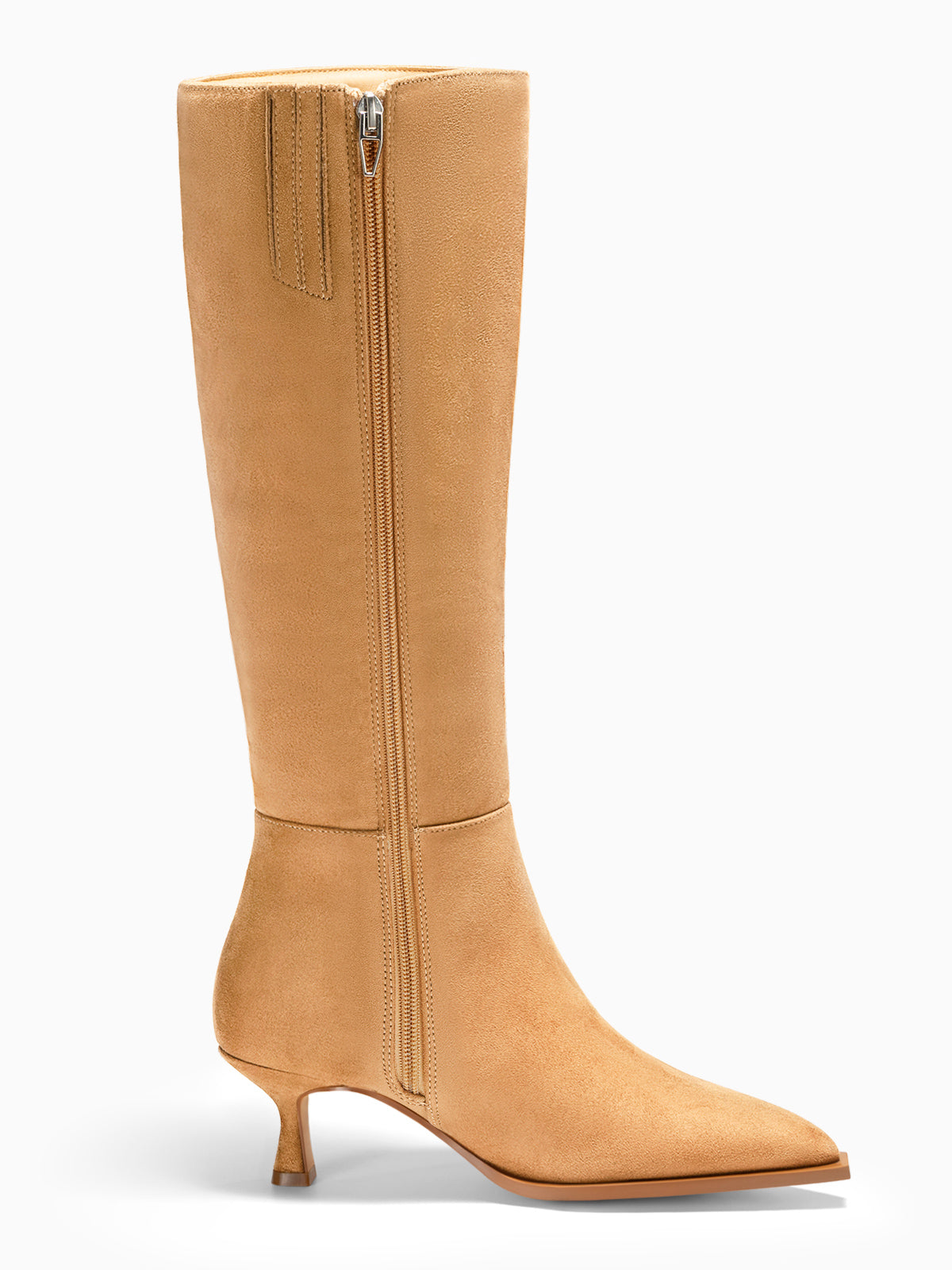 Coutgo Womens Khaki Knee High Boots