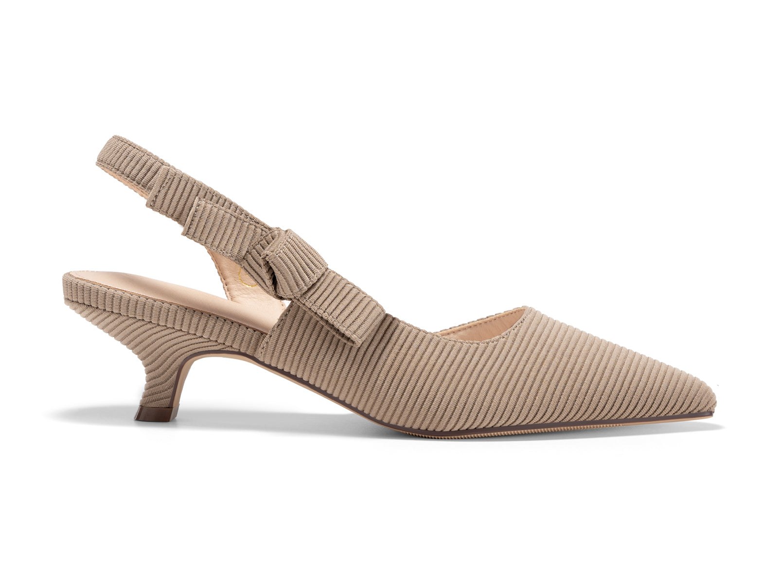 Coutgo Light Coffee Womens Slingback Dress Shoes