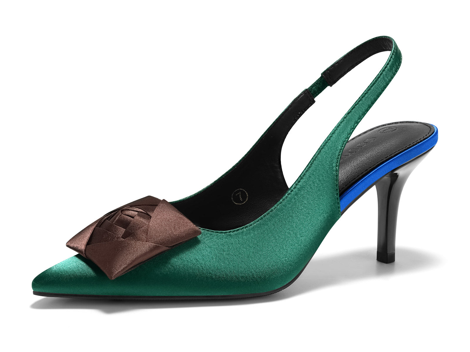Coutgo Green Womens Slingback Dress Shoes