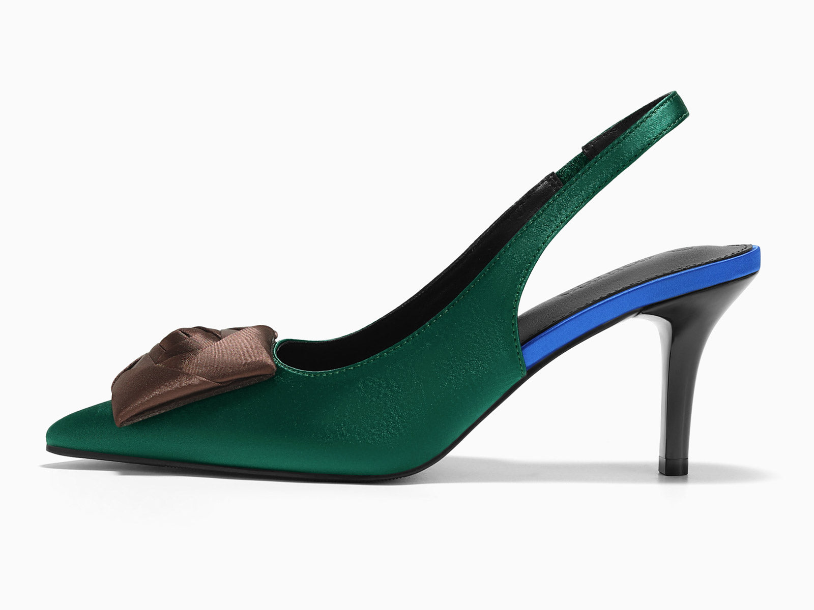 Coutgo Green Womens Slingback Dress Shoes