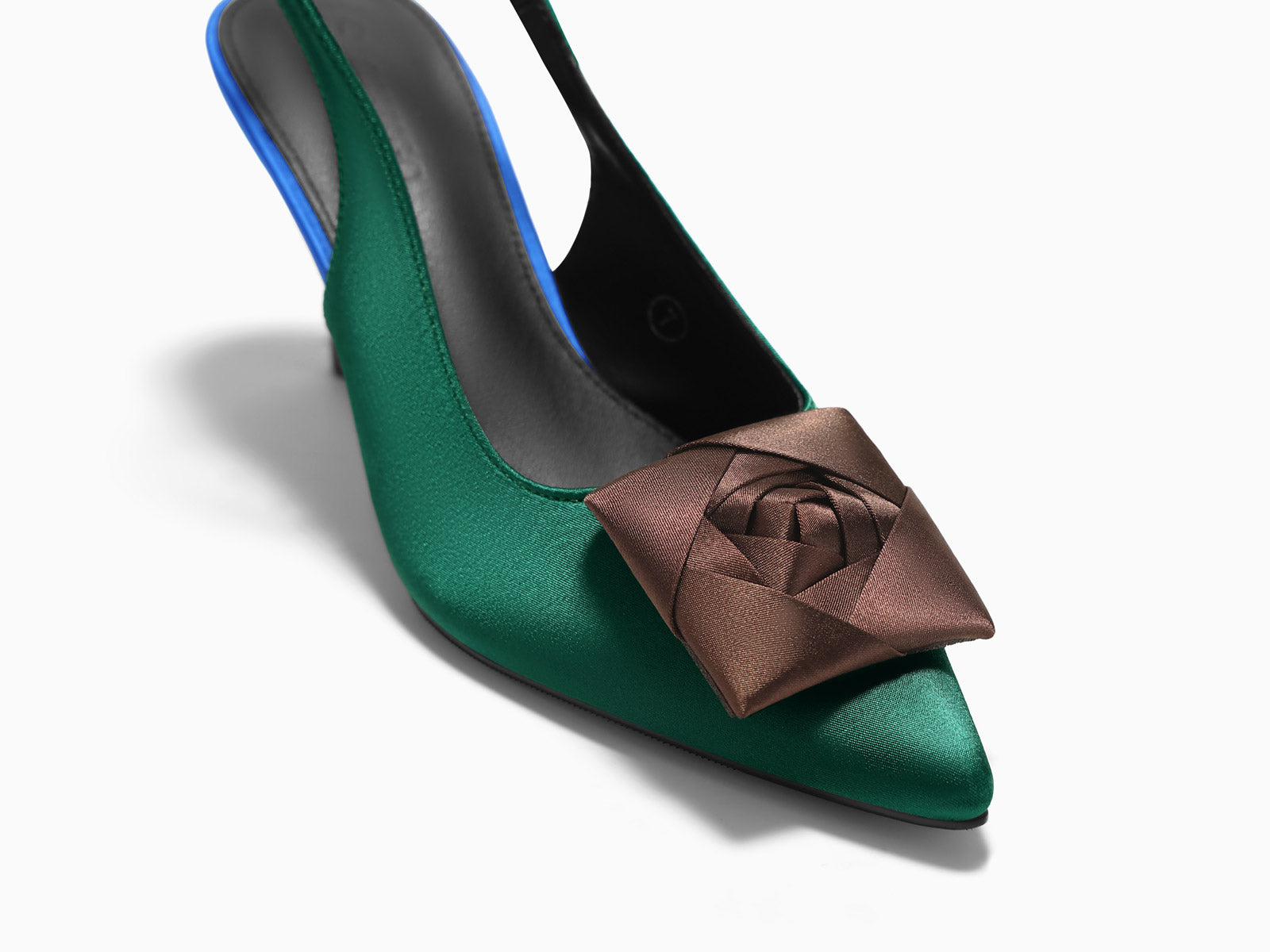 Coutgo Green Womens Slingback Dress Shoes