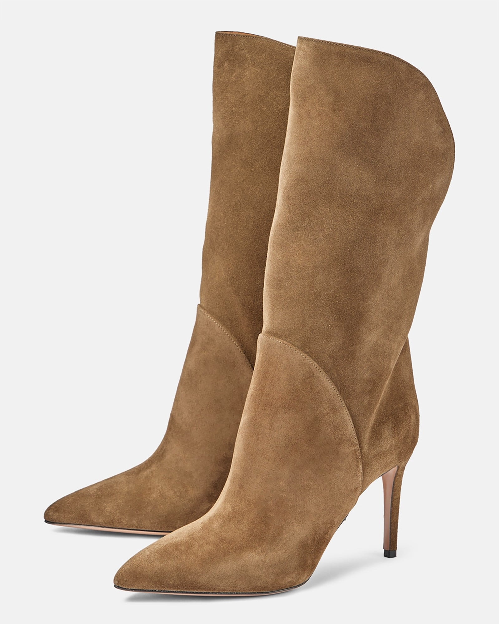 Coutgo Womens Light Coffee Boots