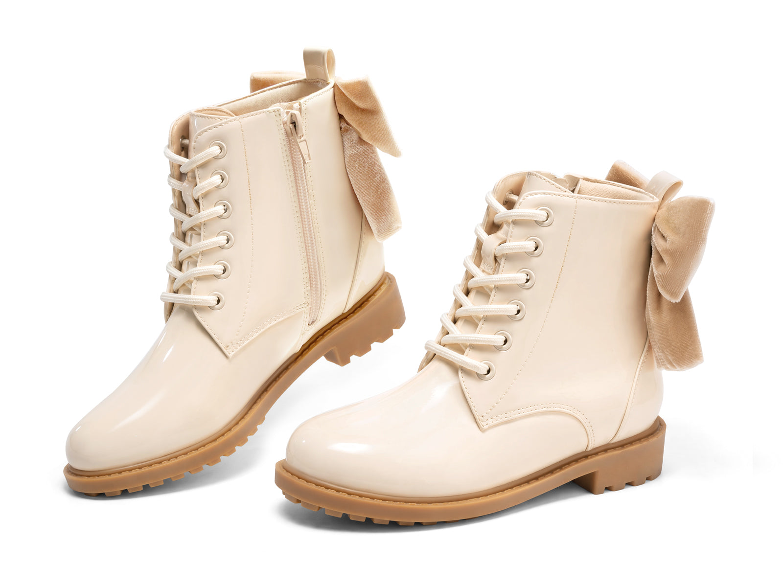 Coutgo Girls Creamy White Dress Booties