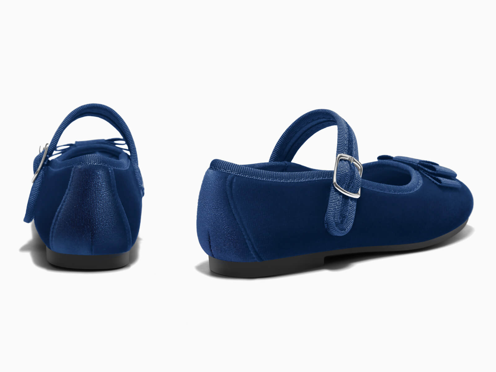 Coutgo Girls Navy Mary Jane Dress Shoes