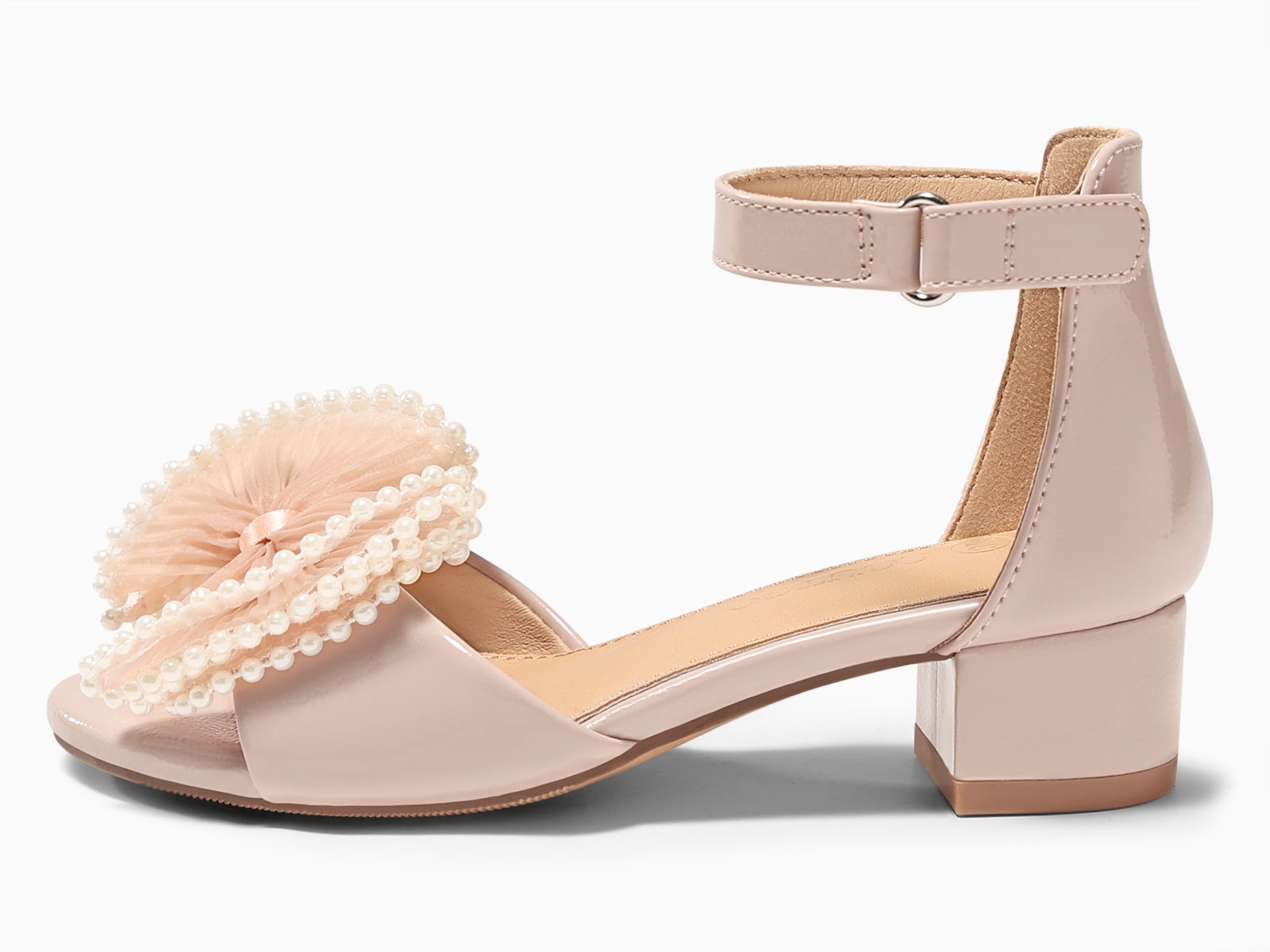 Coutgo Girls Nude Dress Shoes Sandals