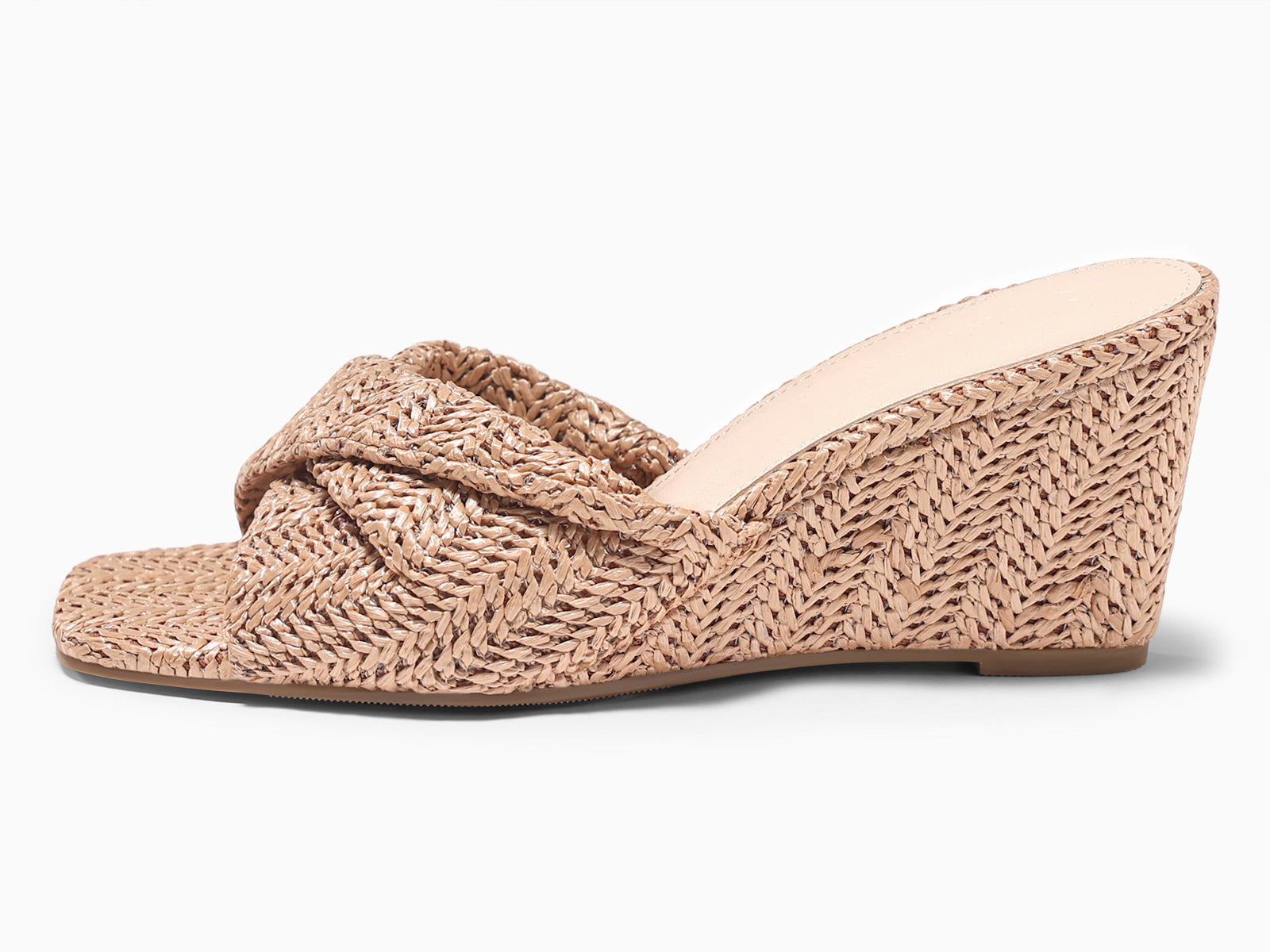Coutgo Womens Light Khaki Wedge Sandals
