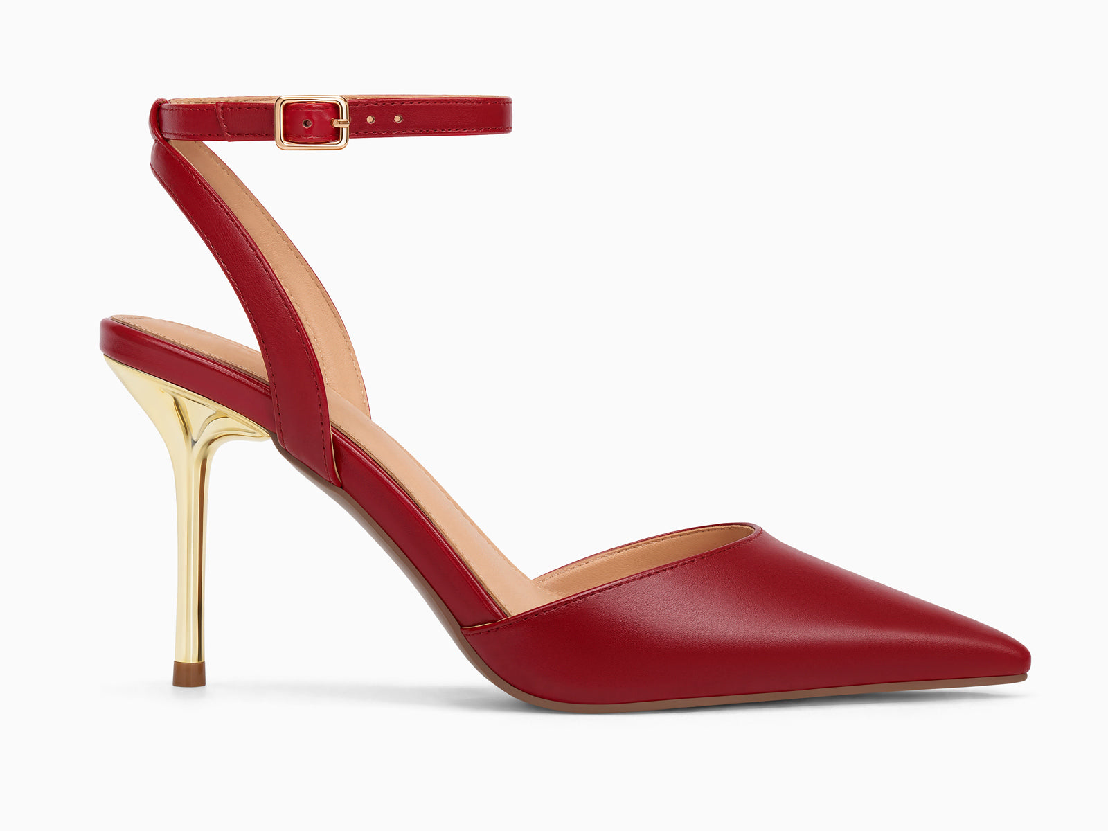 Coutgo Womens Red Party Dress Shoes
