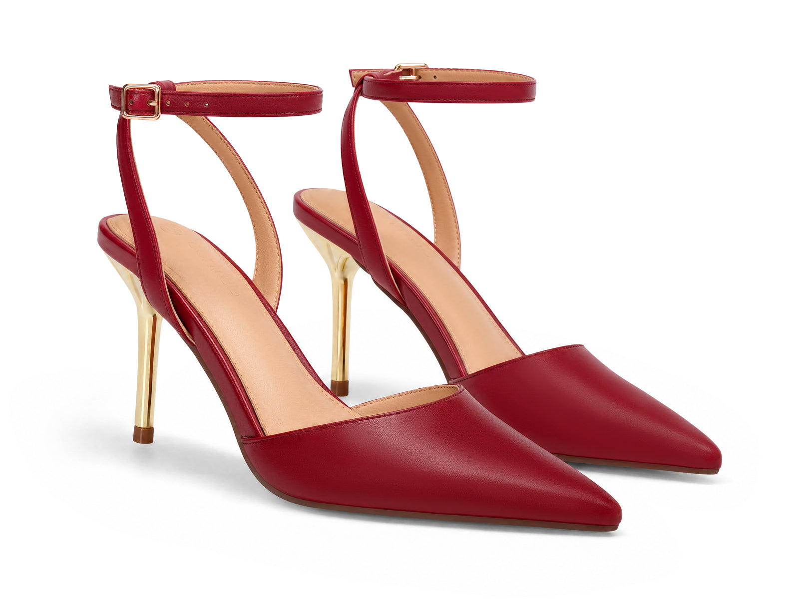 Coutgo Womens Red Party Dress Shoes