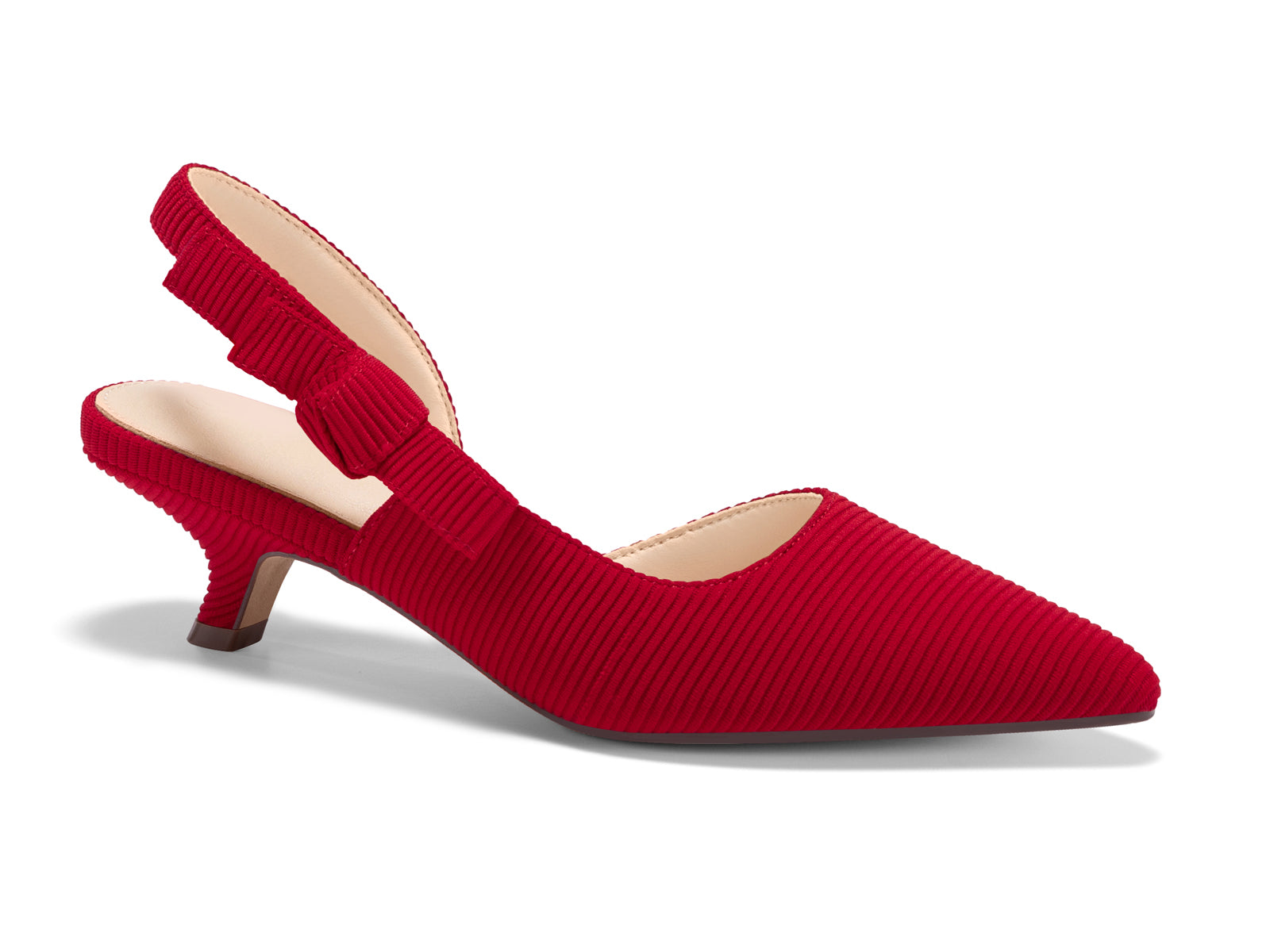 Coutgo Red Womens Slingback Dress Shoes