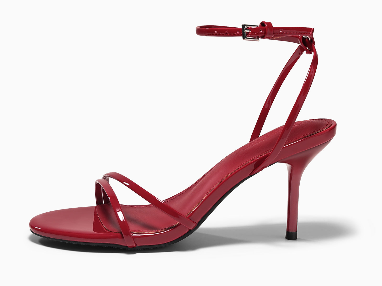 Coutgo Womens Red Strappy High Heels