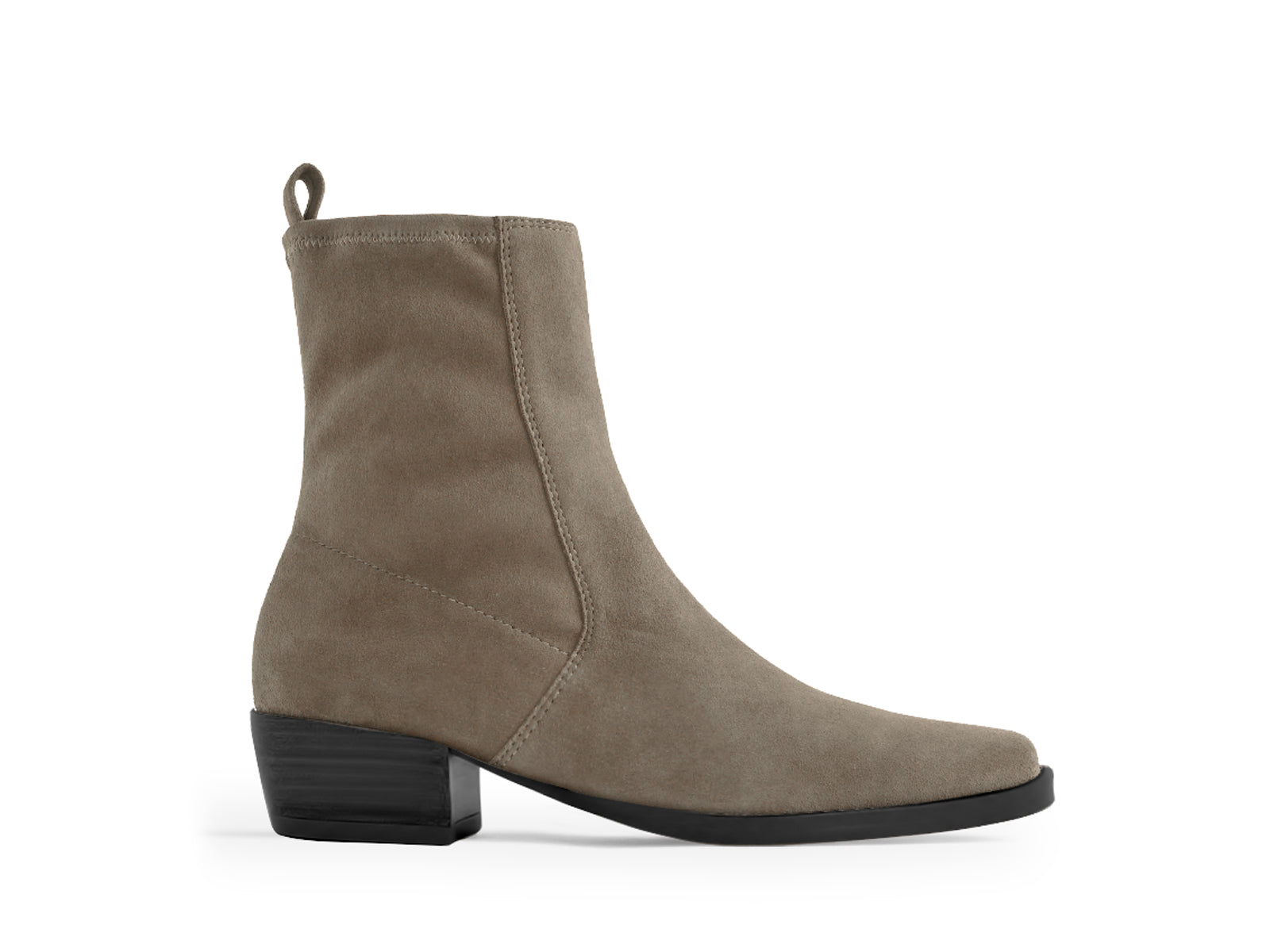 Coutgo Womens Tan Square Toe Ankle Boots