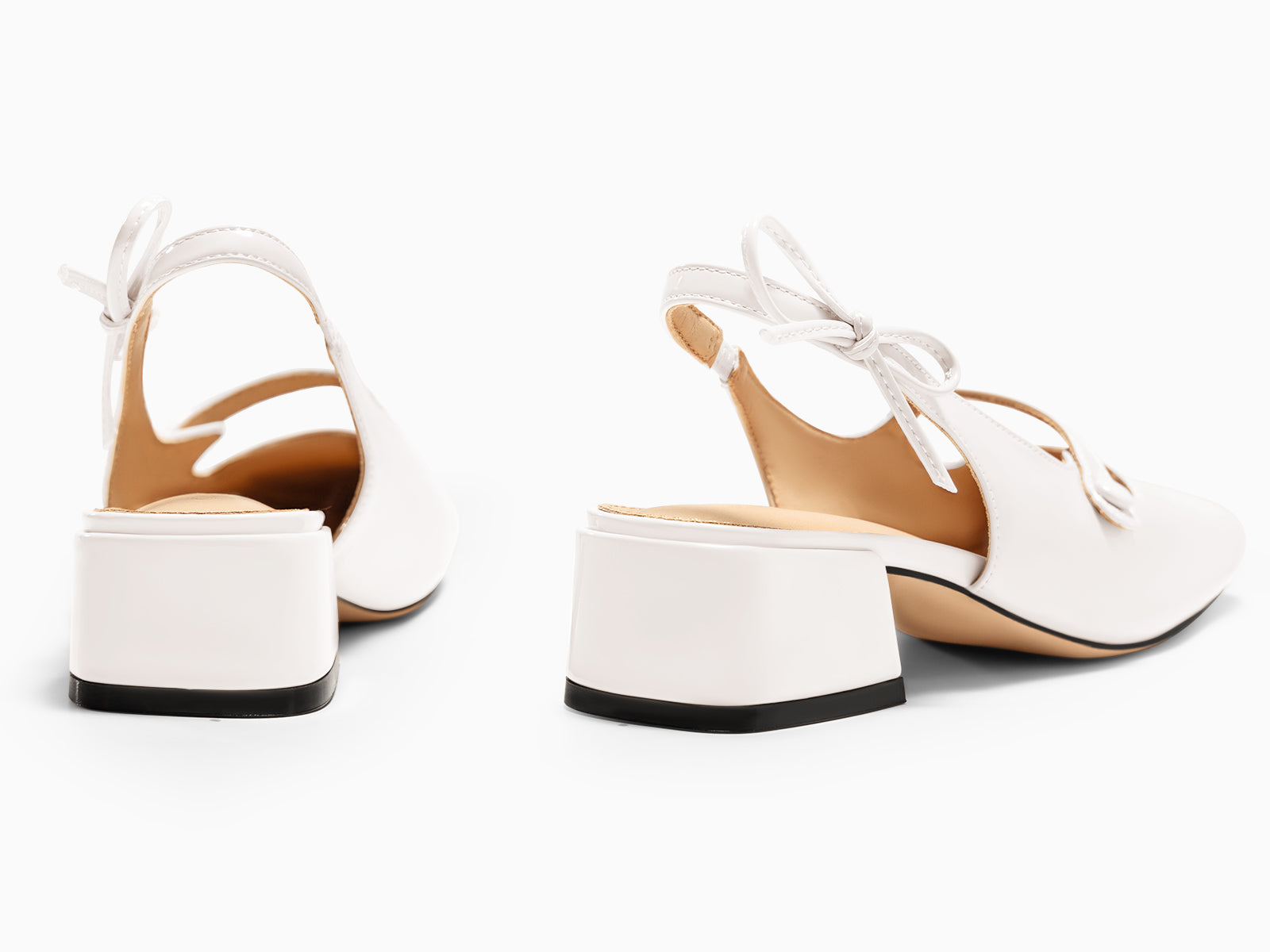 Coutgo Womens White Mary Jane Shoes