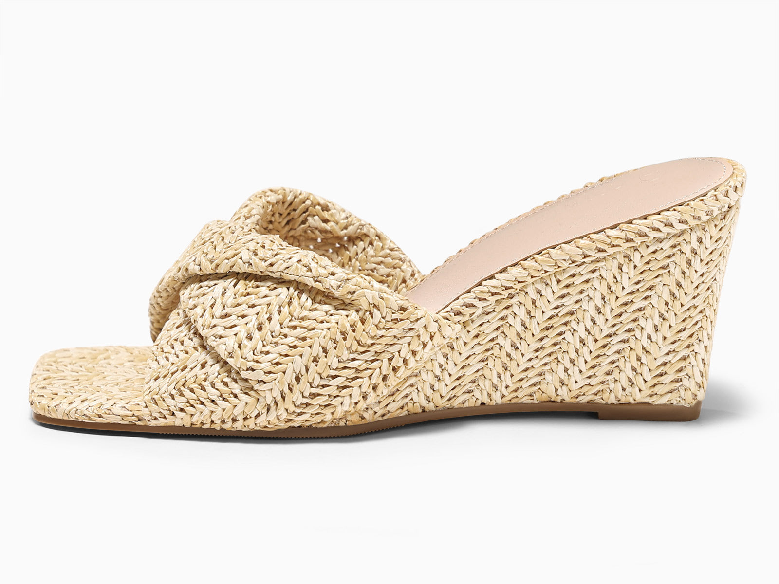 Coutgo Womens Apricot Wedge Sandals