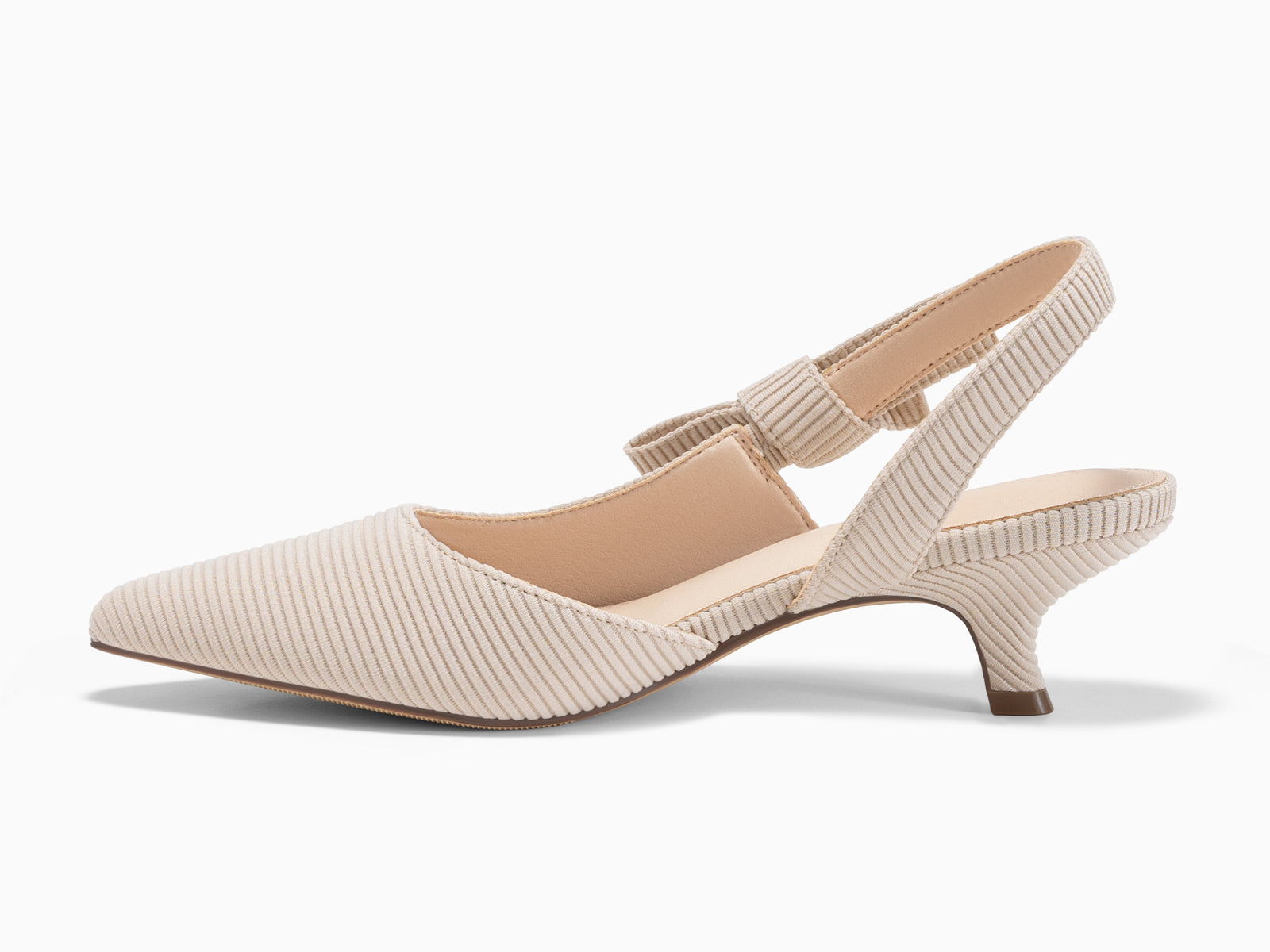 Coutgo Apricot Womens Slingback Dress Shoes