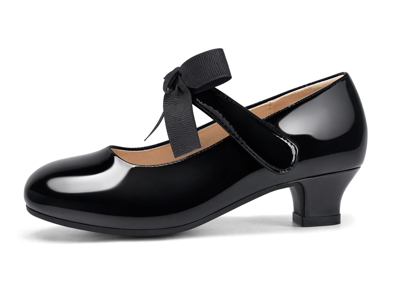Coutgo Girls Black Mary Jane Dress Shoes